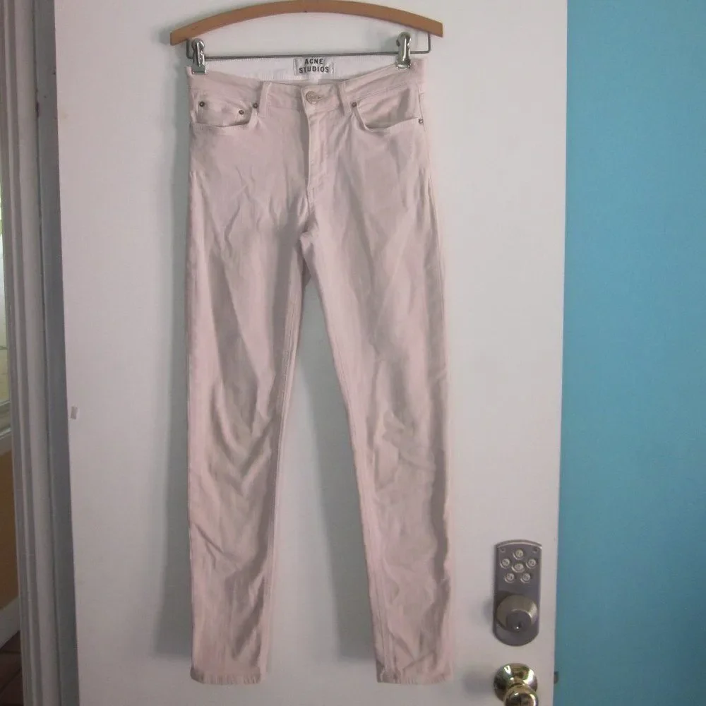 ACNE Studios Pink Skinny Jeans Womens Size 27